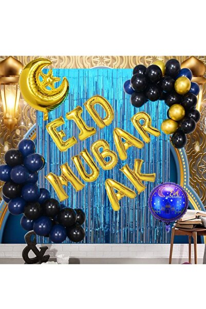 Arabest 63-Piece Eid Mubarak Party Decoration Balloon Set