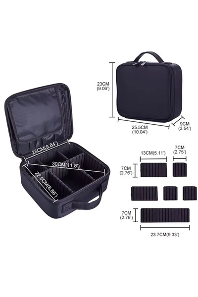 choice2 S Black Hard New arrival women's travel waterproof makeup bag Profess...