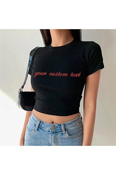 ZAVIXO T-Shirt - Μαύρο - Στενή γραμμή