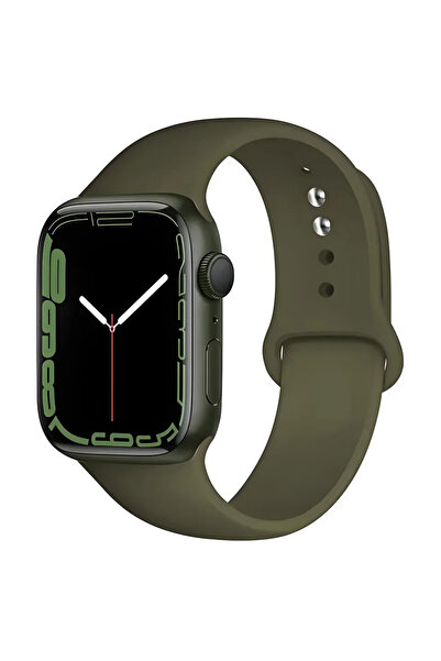 Choice حزام ساعة من السيليكون بلون الزيتون الداكن مقاس 38 40 41 S10-42mm ML 6...
