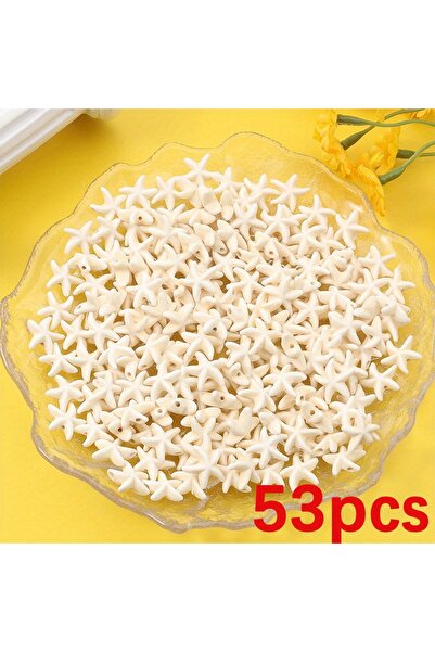 Choice1 53pcs 23/53/103pcs White Starfish-shaped Beads, Diy Bracelets Necklac...