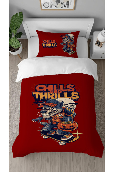 GREENDECOR Chills Patterned Digital Printed Special Design Single Stylish Duv...