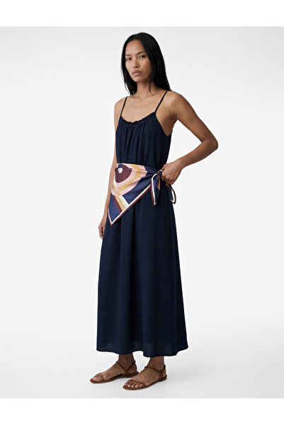 Koton Φόρεμα μίντι από σατέν ύφασμα Aerobin με λεπτές τιράντες και λεπτομέρει...