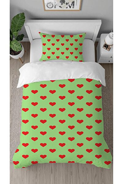GREENDECOR Heart Love Affection Patterned Specially Designed with Digital Pri...