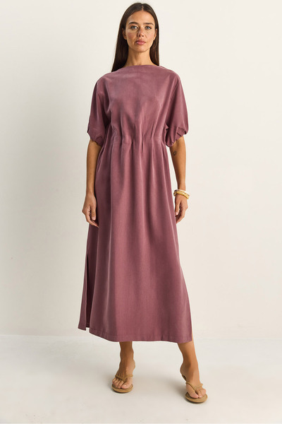 Bianco Lucci Φόρεμα - Μωβ - φούστα φούσκα