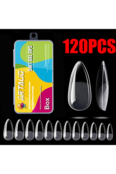 Choice1 أظافر صناعية حمراء 120 قطعة بتغليف OPP، أطراف أظافر بالضغط، أشكال ستي...
