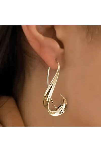 Choice Gold Punk Geometry Metal Drop Earrings Fashion Gold Color Needle Earri...