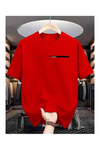 EYAX MODA Face the Future Line-Art Printed Unisex Oversize Tee / T-Shirt