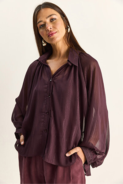 Bianco Lucci Πουκάμισο - Μωβ - Casual