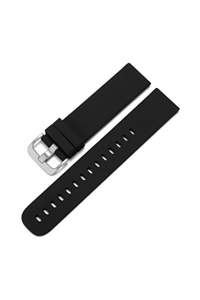 Choice1 22mm black(silver) Universal Watch Straps 22mm 20mm Quick Release Sil...