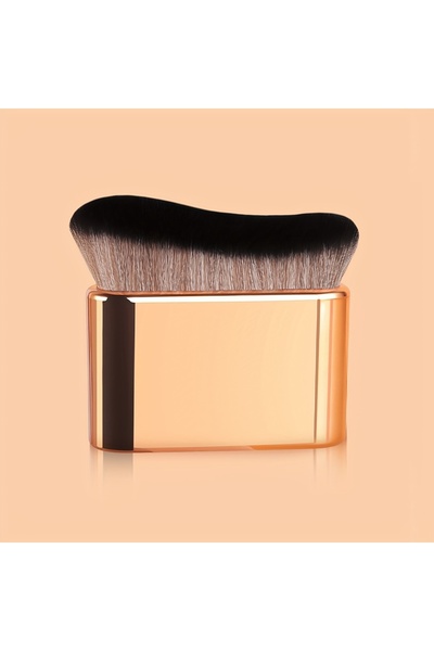 Choice1 Gold 1pc Wave Contour Makeup Brush, ABS Plastic Handle, Nylon Bristle...