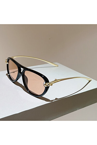 Choice1 without case black-champagne KAMMPT Oversize Pilot Sunglasses Men New...