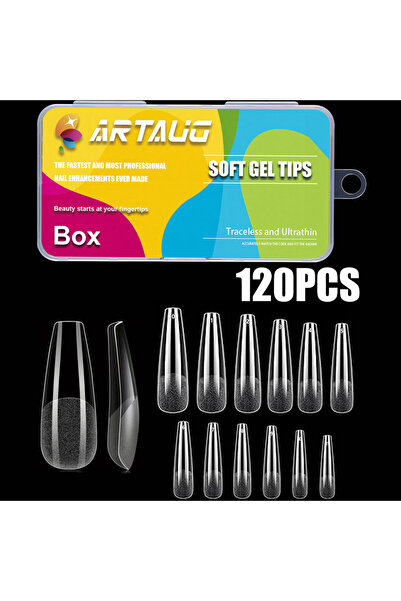 choice2 army green 120PCS OPP Package Cover Press On Nail Tips Stiletto Almon...