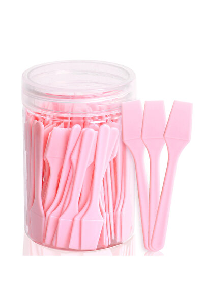 choice2 Pink 100Pcs/set Mini Cosmetic Spatula Scoop Face Cream Makeup Mask Mi...