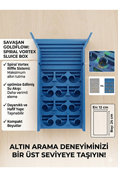 Gold Reagent spiral vorteks altın arama yatırma savak