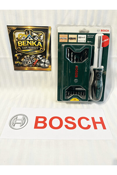 Bosch Mini X-Line Tornavida Seti 15+1 Parça