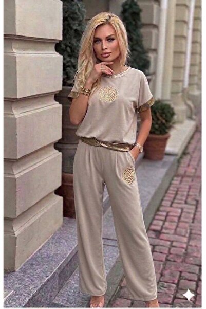 GLAMSI Σετ δύο τεμαχίων - Εκρού - Ευθεία