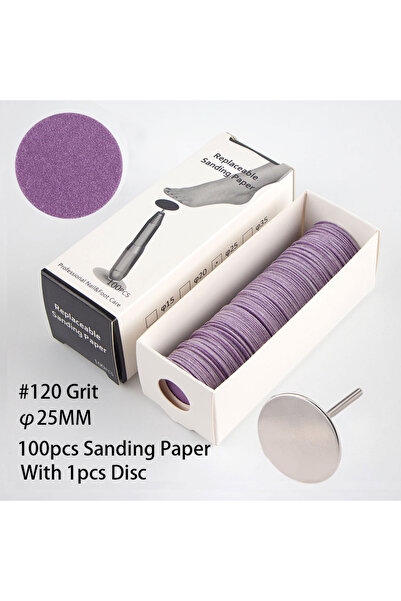 Choice6 purple 120 Grit PM 25MM Foot Cuticle Calluses Removal Replaceable San...