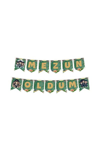 Patladı Gitti Mezun Oldum Banner – Mezuniyet Parti Süsleme