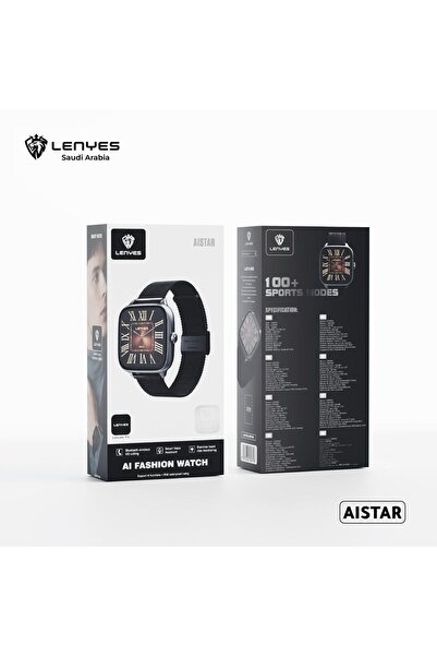 Lenyes ساعة ذكية أنيقة من AISTAR مع أكثر من 100 وضع رياضي