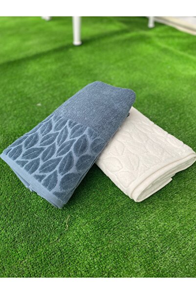 Nurpak Embossed Cotton Bath Towel Set – 2-Piece
