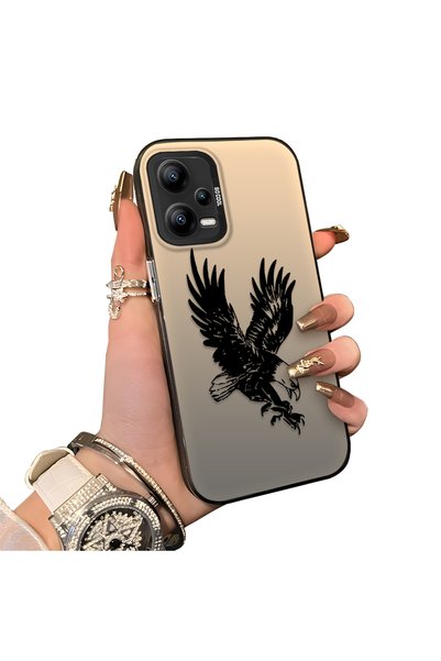 PATTERNOVA Poco X5 Compatible Eagle Case, Daily Use, Anti-Drop, Anti-Slip, Protects the Camera