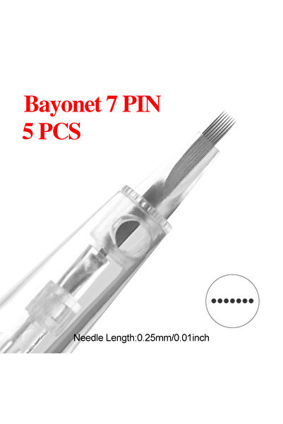 Choice33 5pcs 7pin Bayonet Slot Cartridge Needle for A6 Dr Pen Microneedle Dr...
