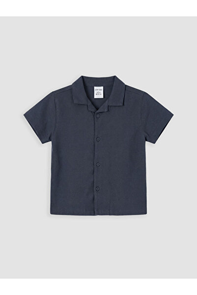 LC Waikiki Indigo krinkle baby boy shirt from gülis clothing