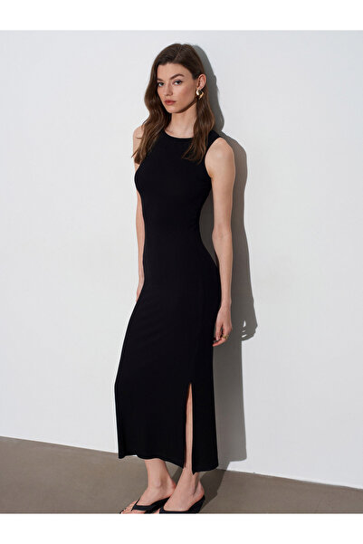 Dilvin Φόρεμα - Μαύρο - Regular