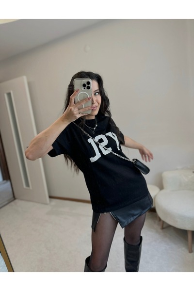 MoyStore Black Basic Stylish T-Shirt