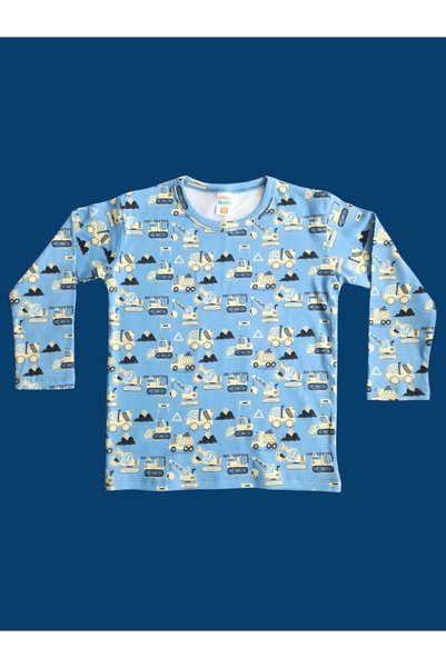 çamaşır bahçesi kendinize iyi bakın Long Sleeve Patterned Children's Pajama Set # Printed Children's Pajama Set # Laundry Room # Dozerdesenlipijama