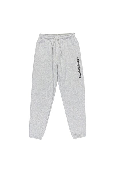 Quiksilver Γραφικό νεανικό παντελόνι τζόγκερ σε ανοιχτό γκρι μελανζέ