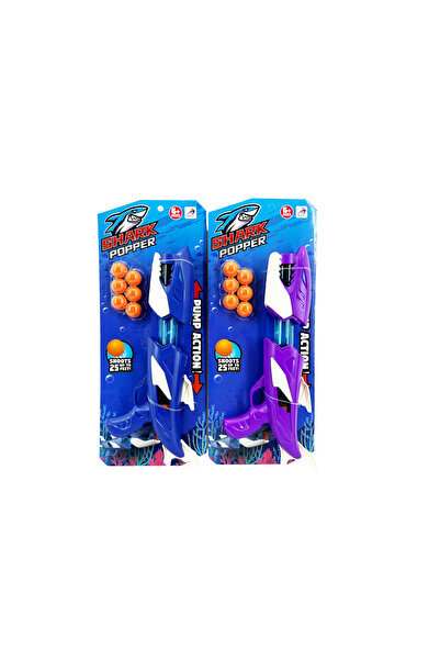 Galaxy Toys مسدس إطلاق كرات الفوم على شكل سمكة القرش