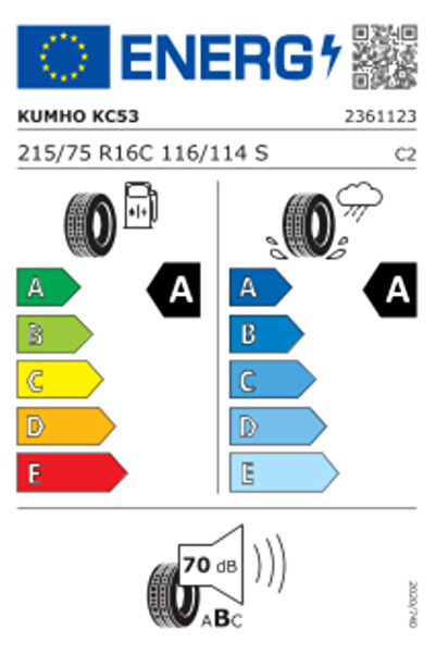 Kumho 215/75R16C 116/114S PORTRAN KC53