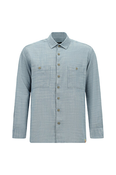 Abdullah Kiğılı Πουκάμισο - Μπλε - Αθλητισμός