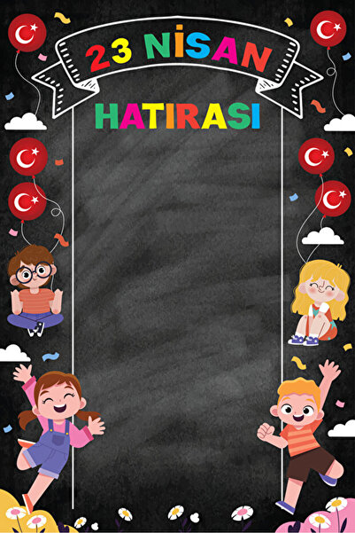 Rabadon 23 Nisan Hatırası Arka Plan Branda Afiş 150cm X 200cm