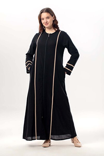 Eliş Şile Bezi فستان صيفي طويل الأكمام من غولفيم بسحّاب من قماش الشيلي باللون...