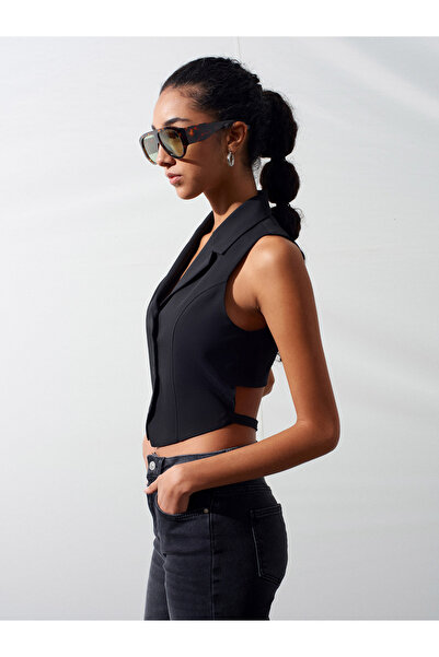 Dilvin Γιλέκο - Μαύρο - Διπλόμπρατσο