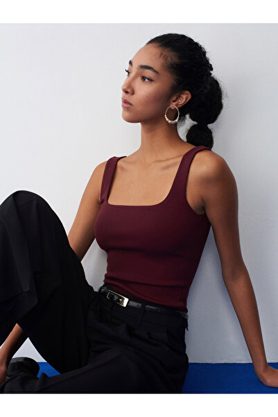 Dilvin Μπλούζα - Βουργουνδία - Στενή εφαρμογή