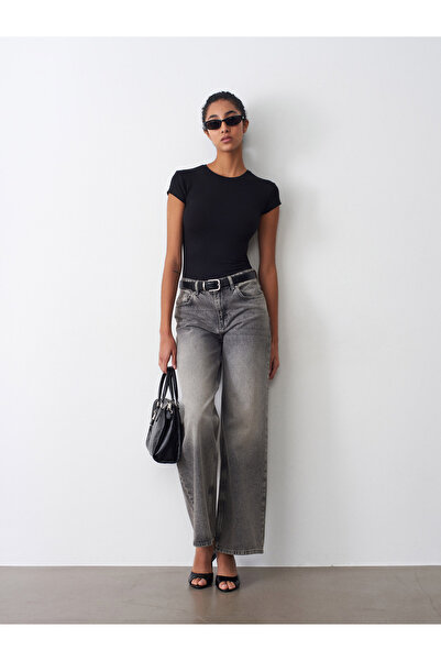 Dilvin T-Shirt - Μαύρο - Κανονική εφαρμογή