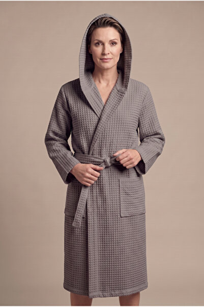 Motif Mağaza Μπουρνούζι - Γκρι - Απλό