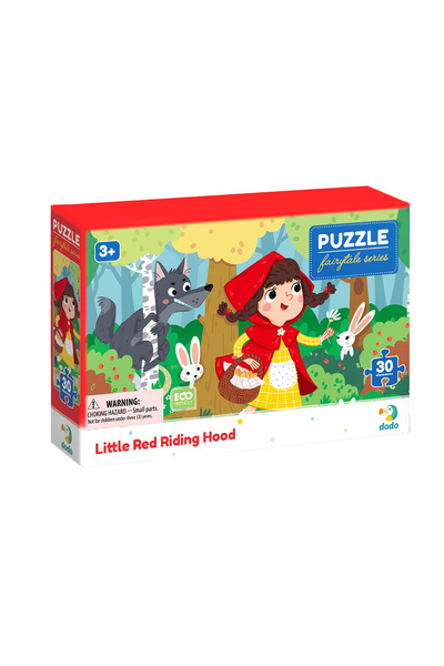 dodotoys Puzzle ScufiÈ›a RoÈ™ie, 30 piese, varsta 3-6 ani