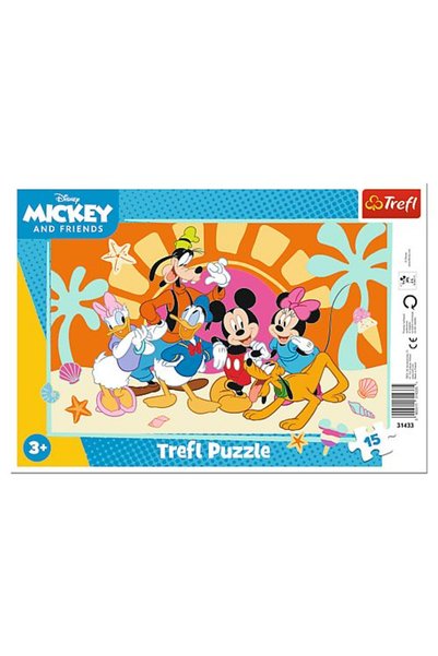 Trefl Puzzle 15 Cu Cadru Intrebari Despre Mickey Mouse