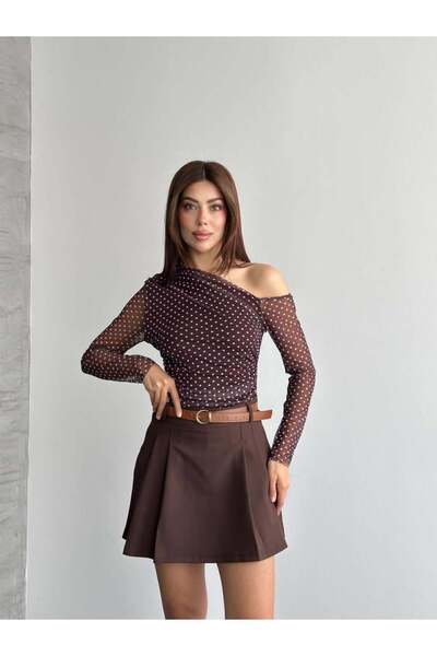 Shopping Shop Μπλούζα - Καφέ - Κανονική εφαρμογή