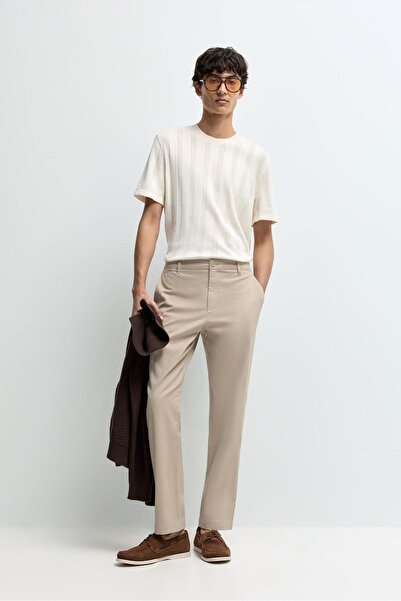LEFTIES Slim fit yapısal chino pantolon