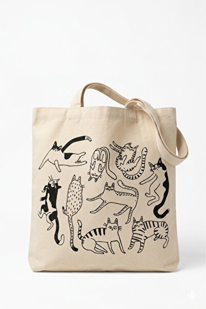 Vatkalimon Τσάντα τσάντας από 100% βαμβακερό καμβά με θήκες