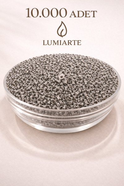 Lumiarte Mum Fitil Sabitleme Aparatı 10.000 Adet Çıt Çıt Metal Fitil Tabanı M...