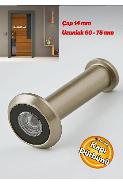 Door ZP06 Çelik Kapı Dürbünü Saten 50-75 mm Ayarlanabilir Çap 14 mm Kapı Dürbünü