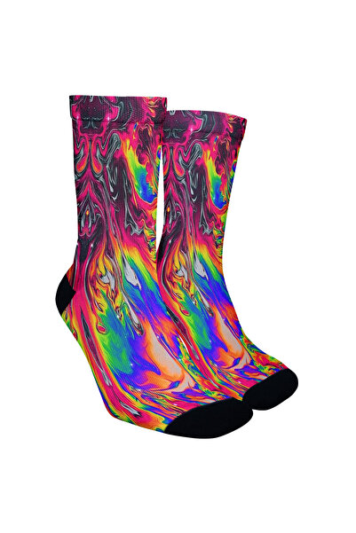 JENES Modern Art Inspired Abstract Patterned Design Socks