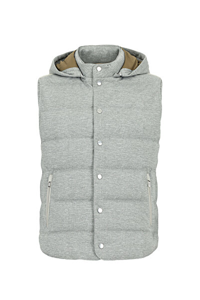 Abdullah Kiğılı Γιλέκο - Γκρι - Φουσκωτό